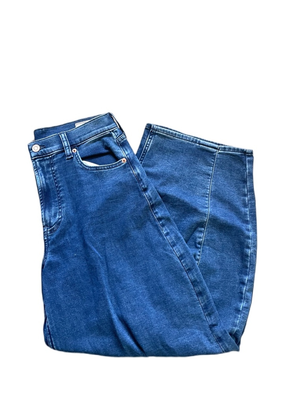 ❤️ GAP HIGH RISE KNIT DENIM HORSESHOE JEANS SIZE 25
